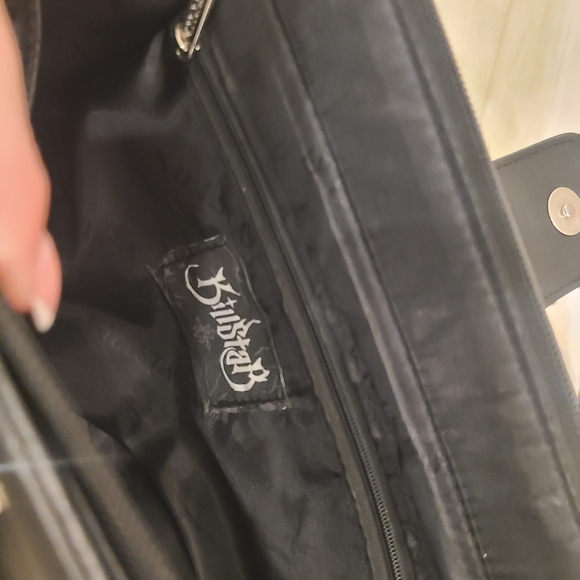 Killstar Black Crossbody Bag with Silver Crescent - Picture 4 of 4